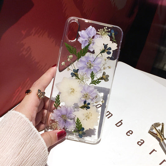 Compatible with Apple, Suitable For IPhonex Xr Flower 12 Mobile Phone Case 11 Pro Max Soft Case