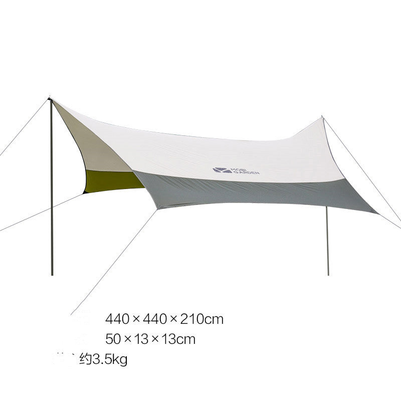 MU Gaodi Canopy Tent Portable Outdoor Portable Junting Ultra-light Awning Camping Camping Rainproof Sun Protection Equipment