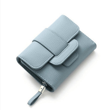 Tri-fold Female Clamshell Small  And Multifunctional Female Clutch