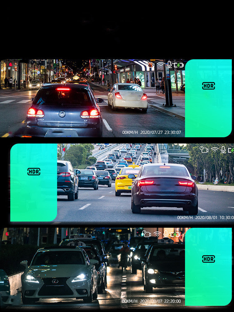 360 Driving Recorder High-definition Night Vision Free Installation Wireless Image