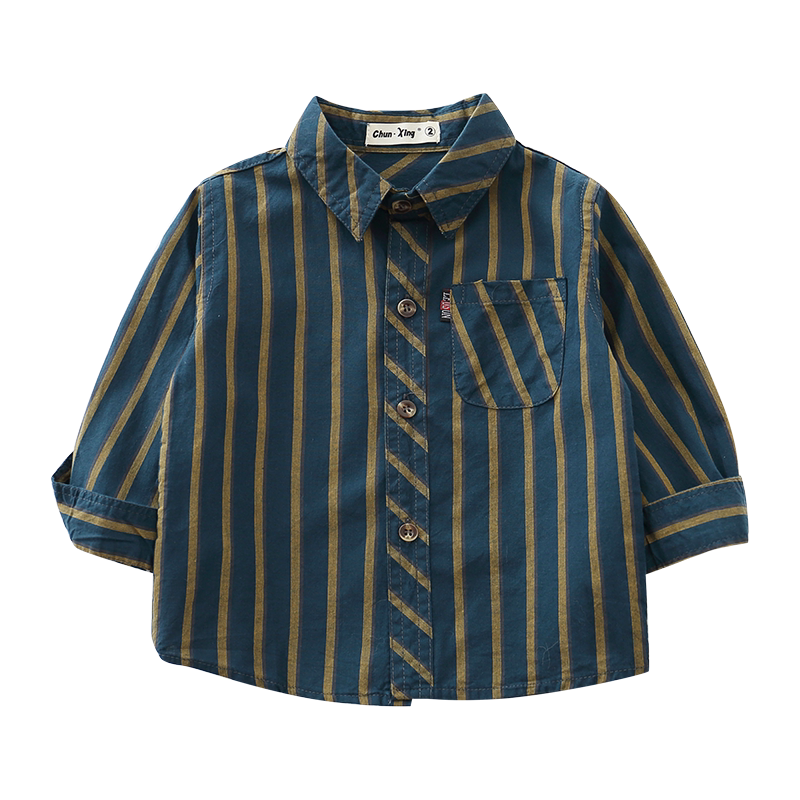 Children's Striped Shirt Long-sleeved Cotton