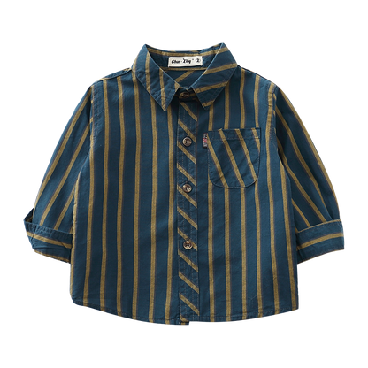 Children's Striped Shirt Long-sleeved Cotton