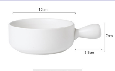 Home Creative Handle Baking Breakfast Plate