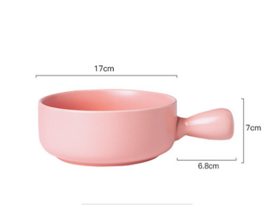 Home Creative Handle Baking Breakfast Plate