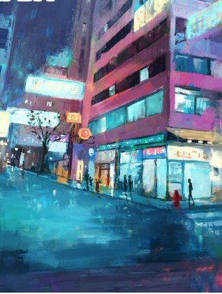 Digital Painting Neon Landscape DIY Oil Painting