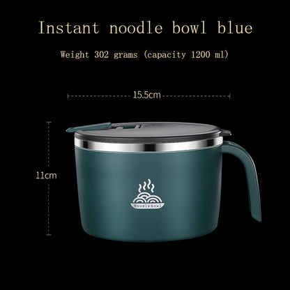 304 Student Lunch Box Stainless Steel Instant Noodle Bowl