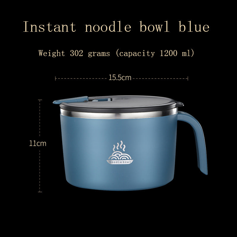 304 Student Lunch Box Stainless Steel Instant Noodle Bowl