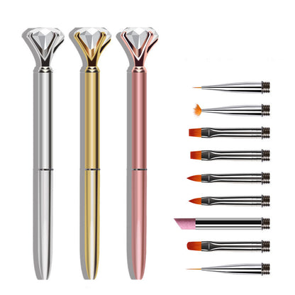 Big Diamond Quartz Smudge Nail Pen Set