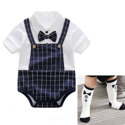 Stylish Baby Male Summer One-piece Clothes