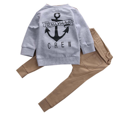 Long Sleeve Crew Top   Joggers 2pc Set