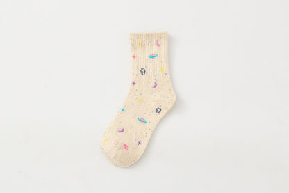 Cosmic starry female socks