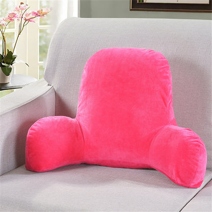 Solid color corduroy cushion with armrest waist