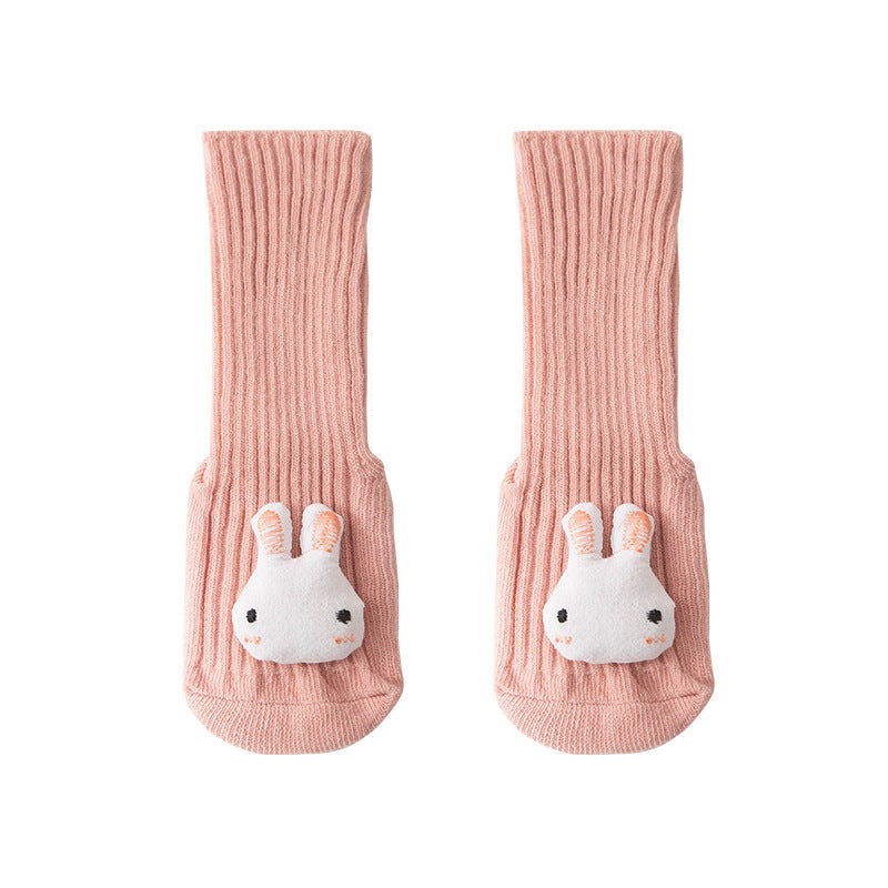 Cartoon Animal Three-Dimensional Doll Baby Floor Socks