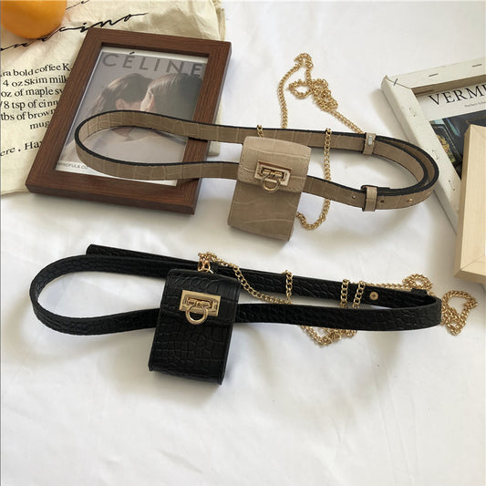 Slim waist belt bag