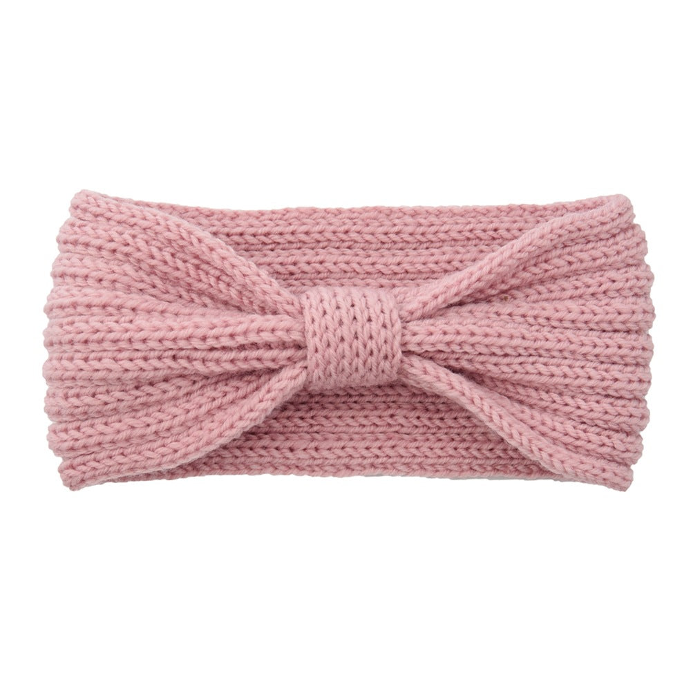 European and American flat stitch bow headband