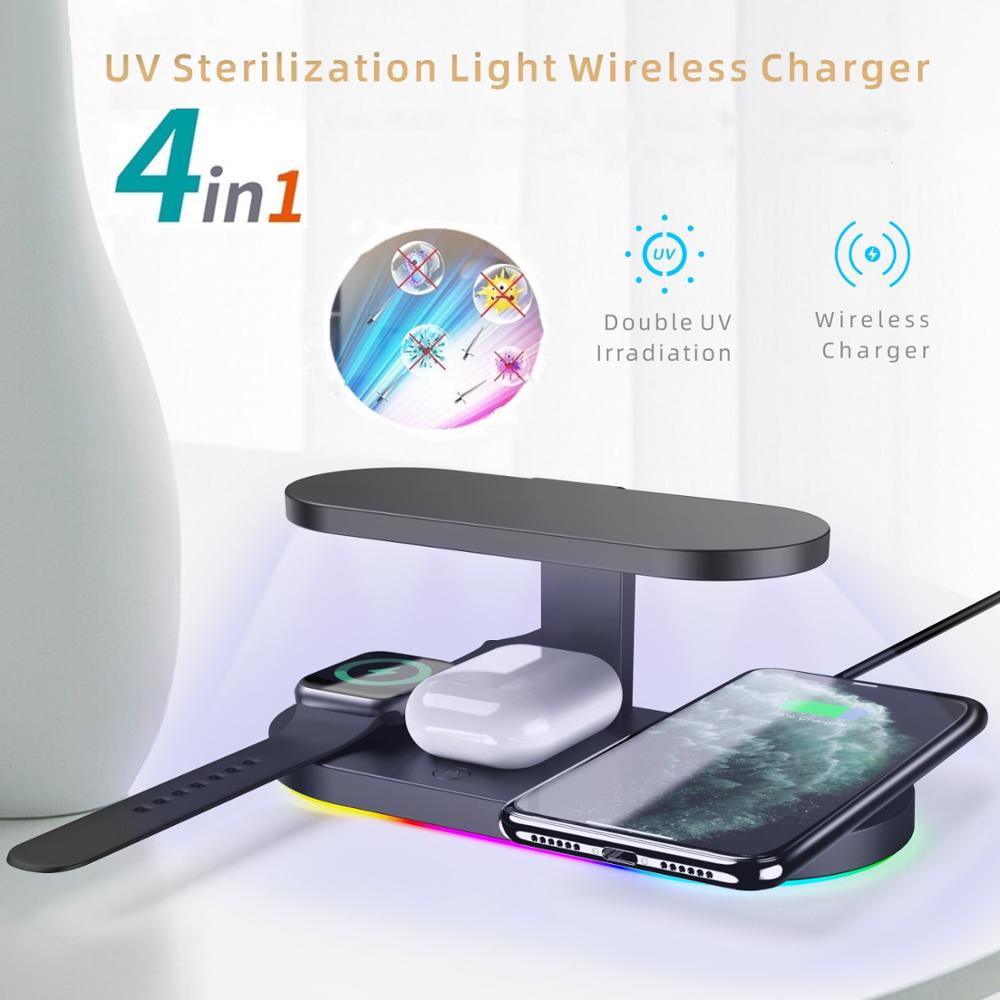 Ultraviolet disinfection wireless charging seat