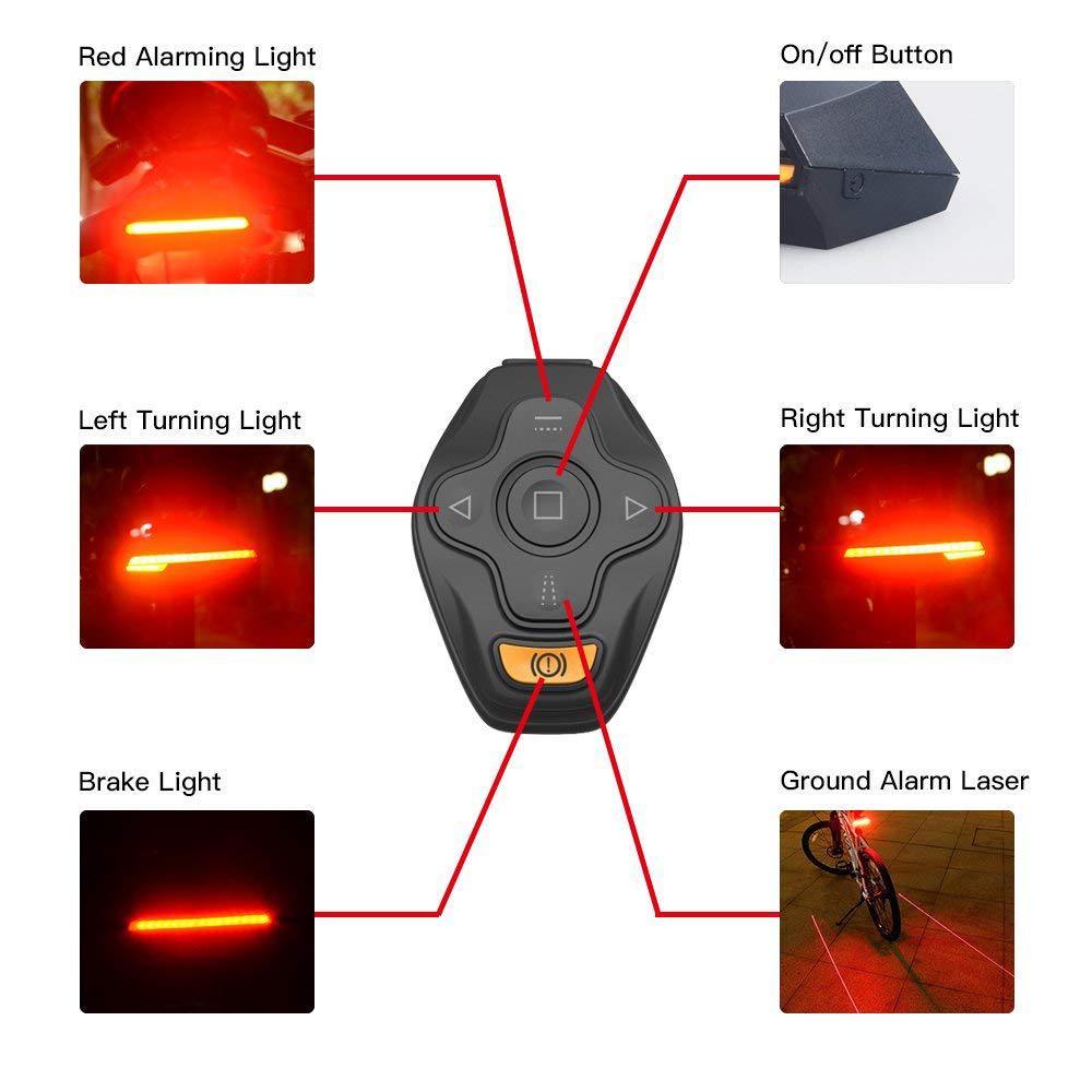 Smart mountain bike tail light