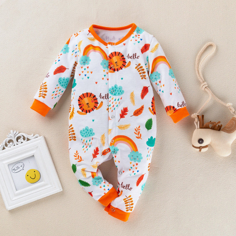 Baby girl romper with long sleeves romper