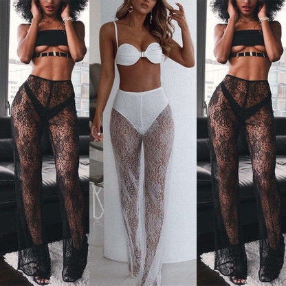 Women Beach Mesh Sheer Bikini