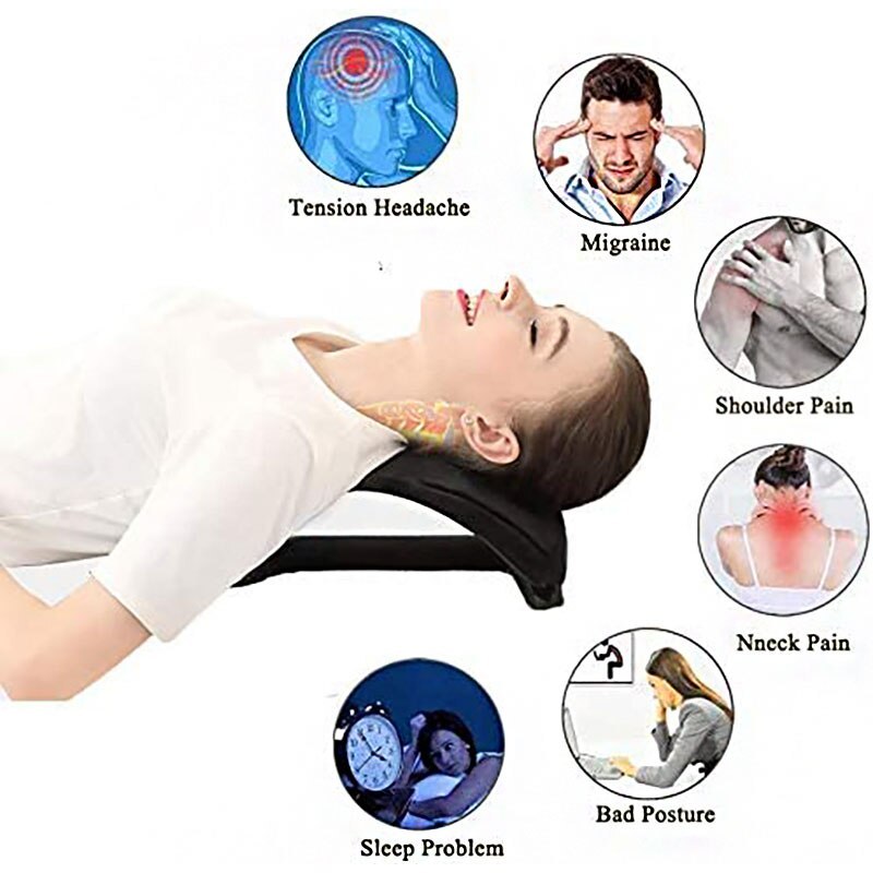 Neck Massage Cervical Traction Pain Relief Posture Corrector Acupressure