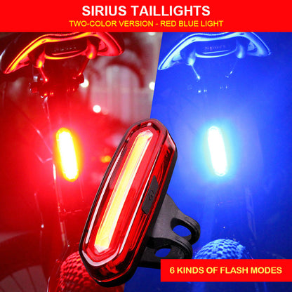 Two-color bicycle tail light