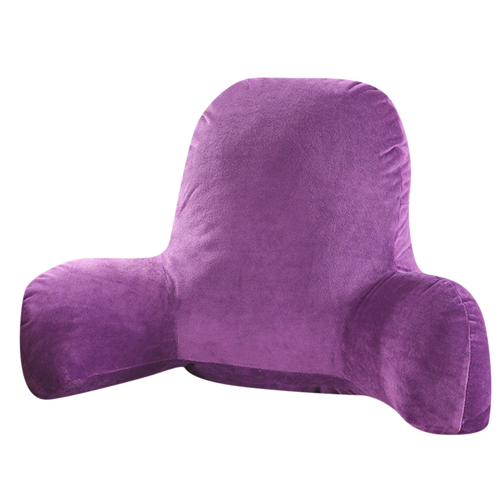 Solid color corduroy cushion with armrest waist