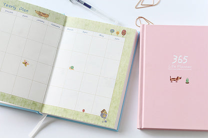 Schedule This Hardback Color Set  Inside Notebook