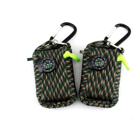 Camping bag climbing umbrella rope equipment kit hand-woven process escape emergency self-help kit outdoor supplies