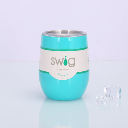 Swig Eggshell Cup 12oz Stainless Steel Wine Mug