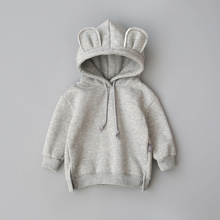 Hooded hoodie with fleece