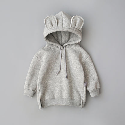 Hooded hoodie with fleece