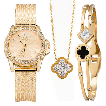 Watch Set Girlfriend Give Ladies Luxury Bracelet Necklace