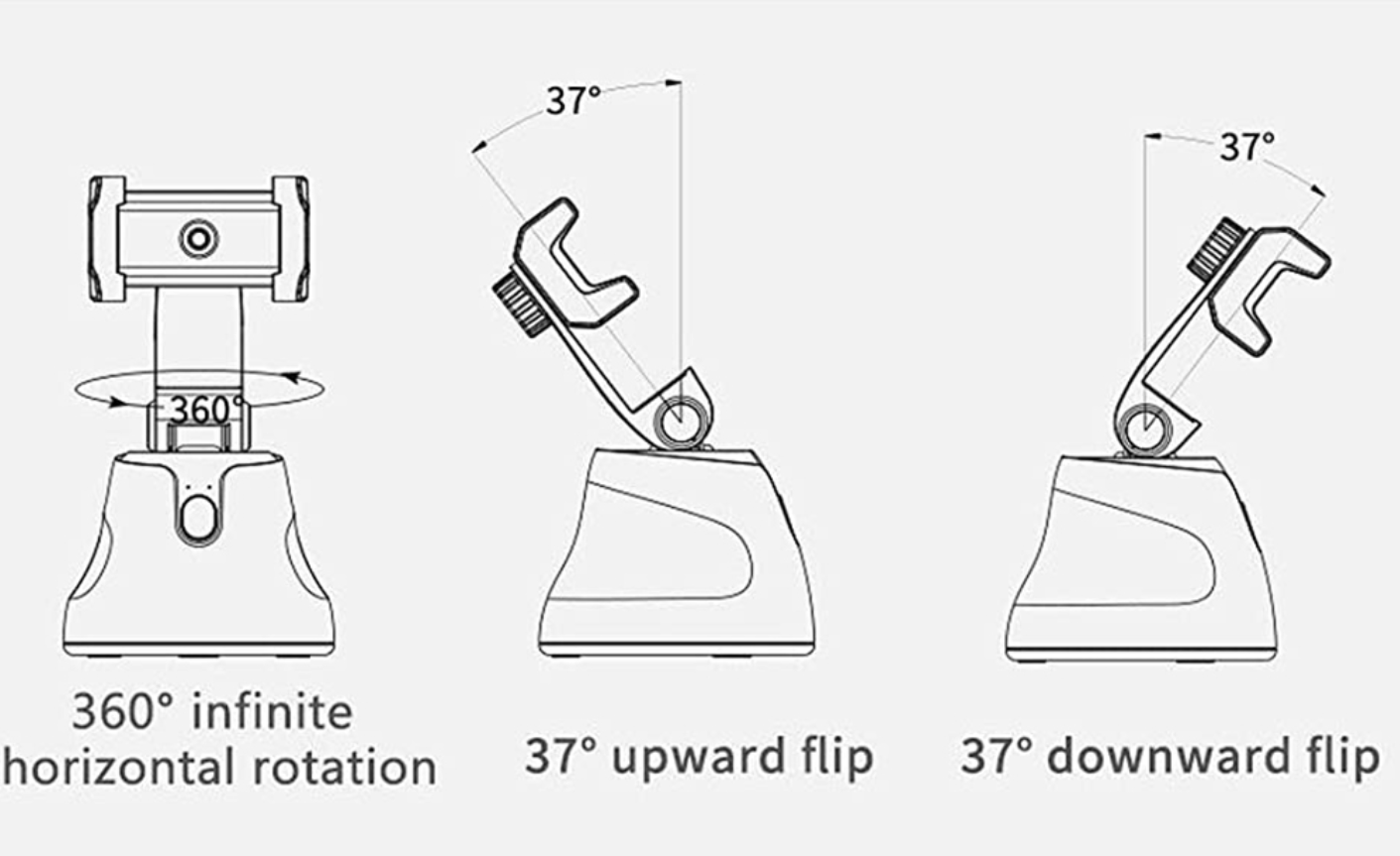 Follow-up bracket live camera support