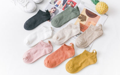 Heart embroidery sock sock casual cotton socks woman