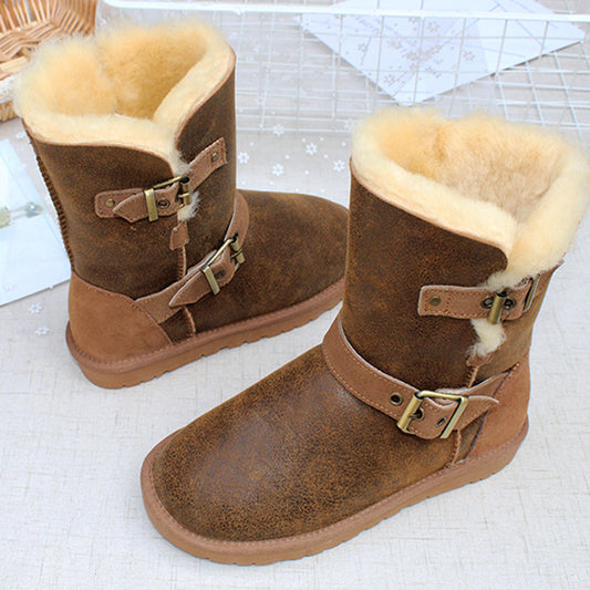 Warm snow shoes cotton boots