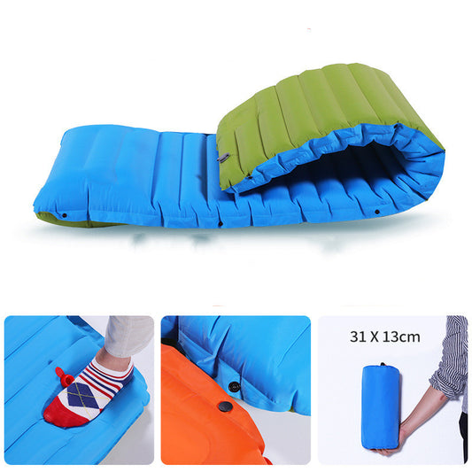 Camping Foot Type Automatic Portable Inflatable Bed Beach Mat Picnic Mat