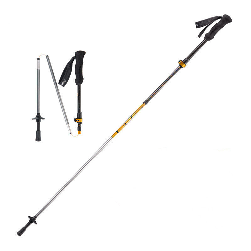 Outdoor folding trekking poles