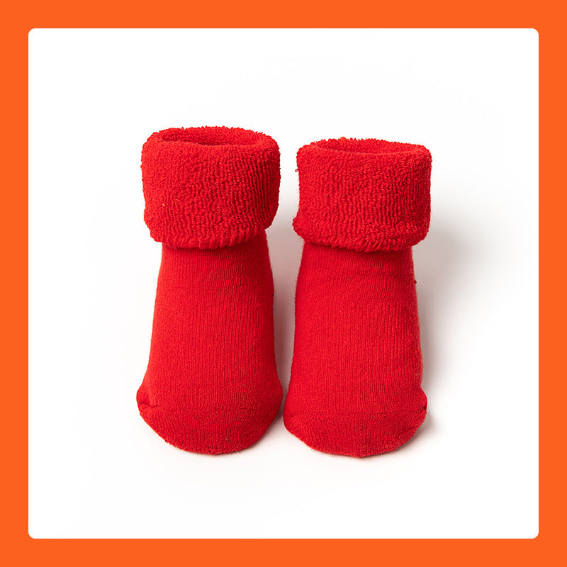 Christmas Children's Socks Thickened Terry