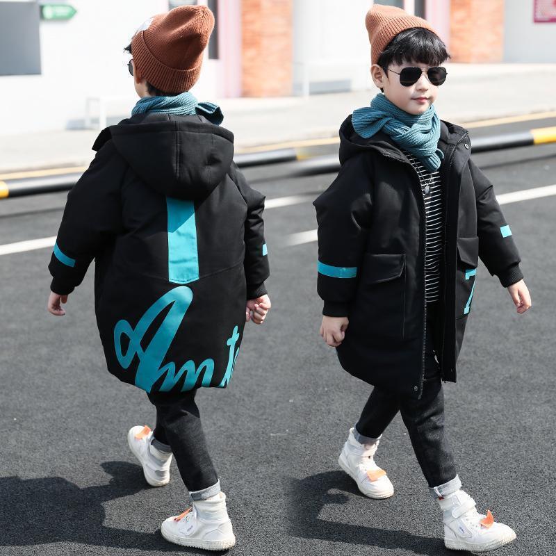 Winter Clothes Mid-length Padded Jacket Big Children's Thick