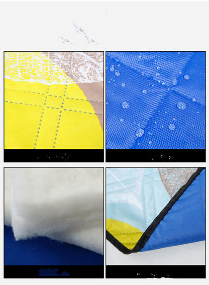 Machine Washable Floor Mat Waterproof Padded Ultrasonic Mat Picnic Cloth