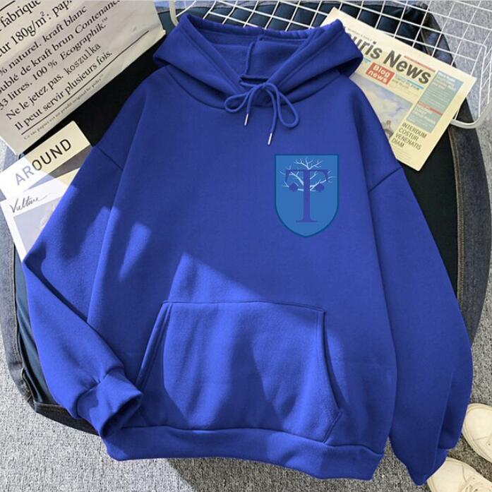 European And American Printing Velvet Padded Hooded Sweatshirt Men And Women