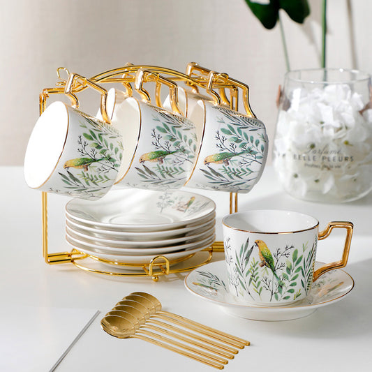 Ceramic Coffee Cup And Saucer Set European Tea Set