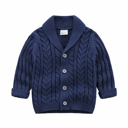 Baby Simple Sweater Knitted Cardigan Coat