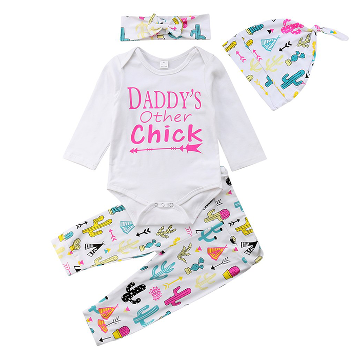 Baby girl Romper 4pcs set