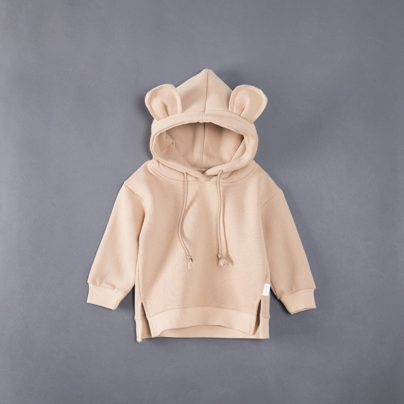 Hooded hoodie with fleece