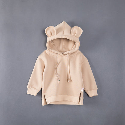 Hooded hoodie with fleece