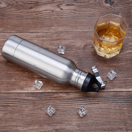 Stainless Steel Beer Thermal Insulator with Beer Bottle Opener and a Bottle Sleeve