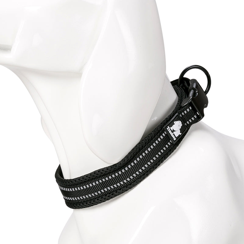 Dog collar nylon reflective adjustable