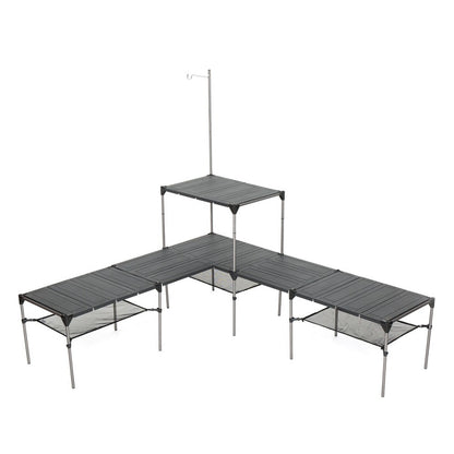 Geometric folding table for outdoor camping picnic