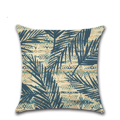 Tropical plant abstract pillowcase